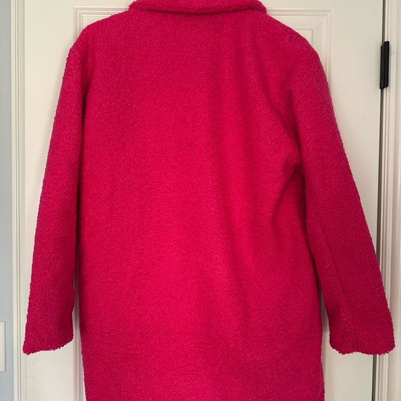 NWT Daily Ritual Women's Teddy Bear Fleece Oversized-Fit Lapel Jacket - Picture 4 of 7